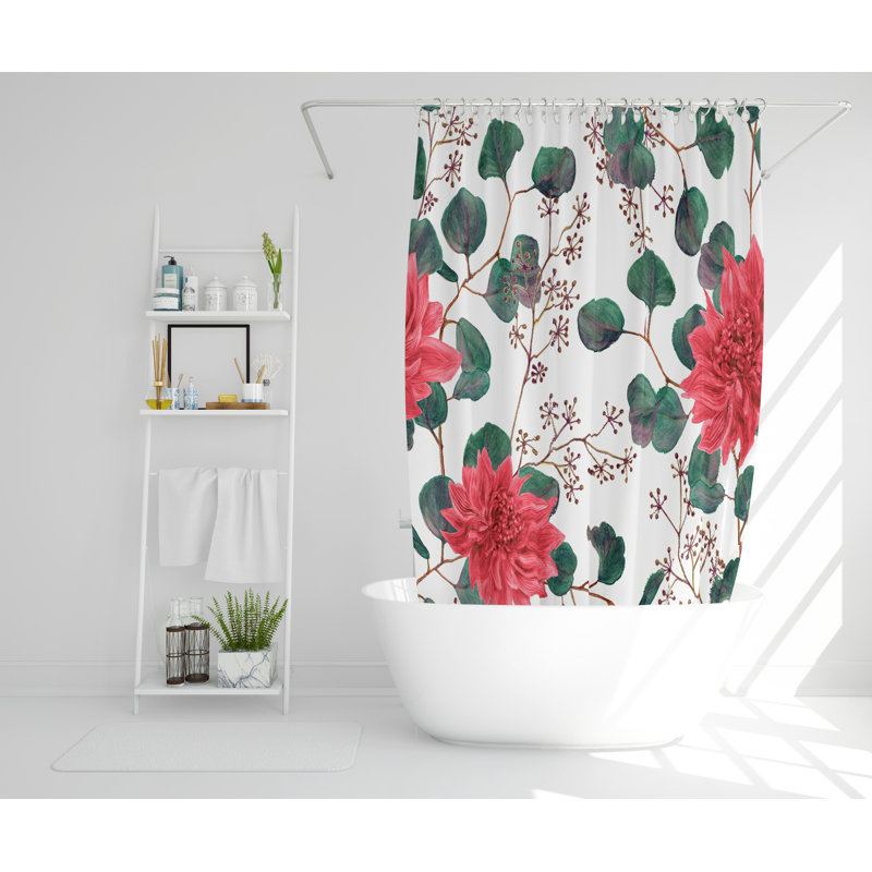 Wylie Polyester Shower Curtain Set, 177cm H x 177cm W