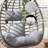 Egg-shaped single swing basket seat cushion