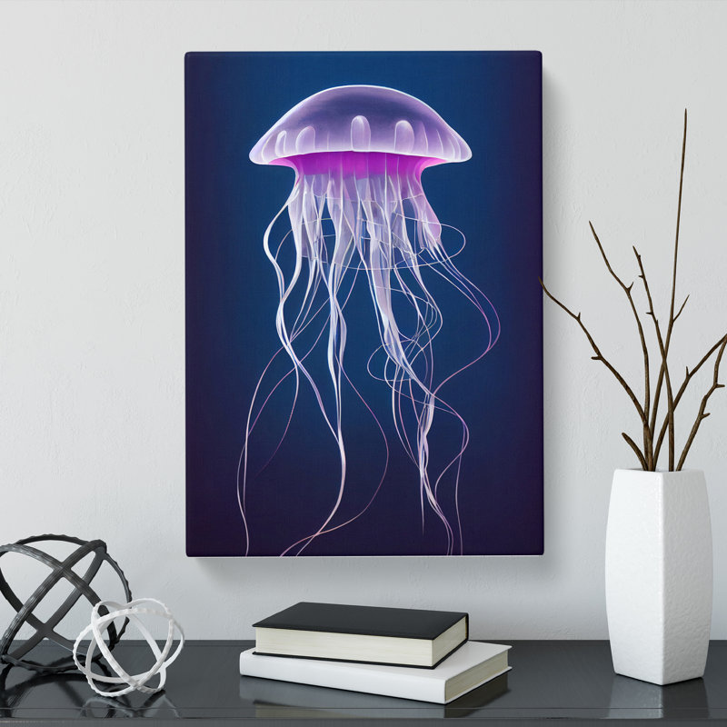 Almanzar Jellyfish Vol.4 - Wrapped Canvas, 60cm H x 40cm W x 3cm D