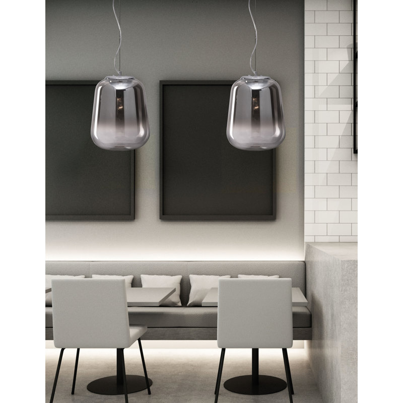 1 - Light Teardrop Pendant, 120cm H x 45cm W x 45cm D