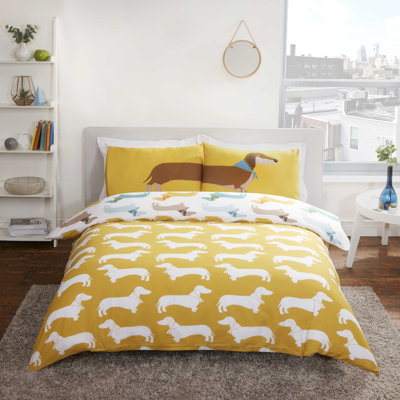 Adilet Cotton Blend Wildlife Duvet Cover Set with Pillowcases Included