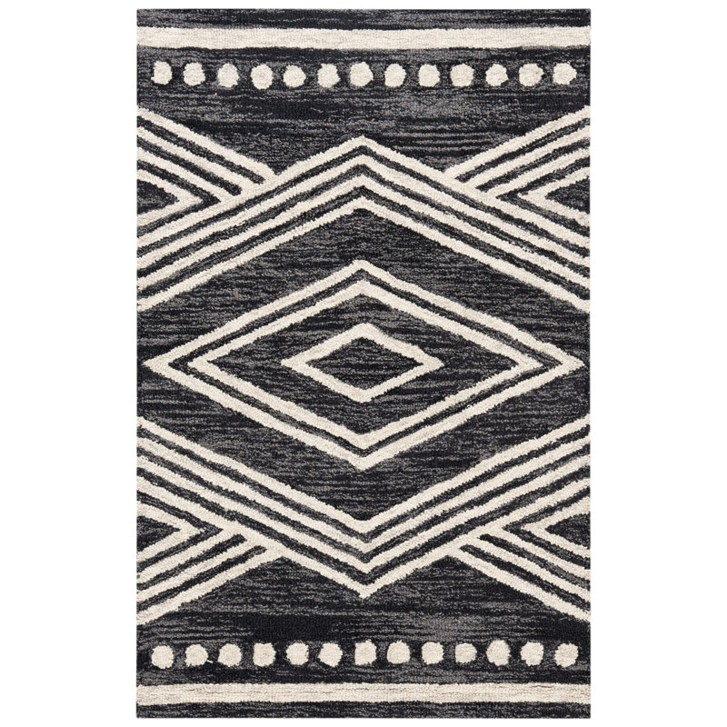 Tapis en laine touffeté à la main Vedika, Rectangle 2 pi x 3 pi