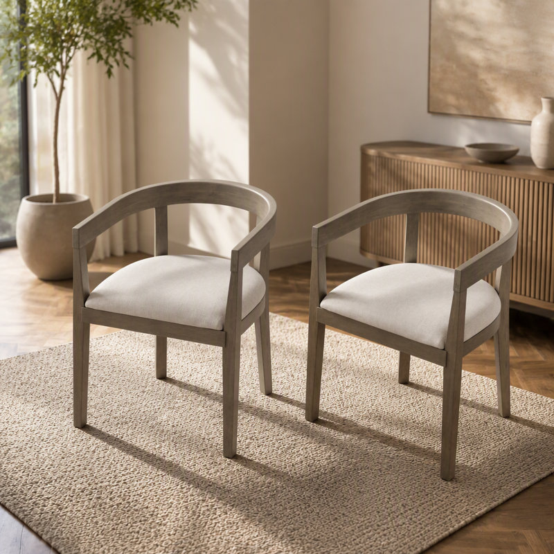 Polyster Dining Chair, 2, Espresso