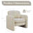 Double-layer Upholstered Armchair Barrel Accent Chair-59484718