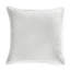 Waves Duvet Set – White Cotton and Linen | 1 Duvet Cover + Euro Shams | Inserts Not Included-86254011