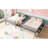 Rubber Wood Bunk Bed In Grey With 2 User- Drawers And Measures Guardrails Storage-1387746619