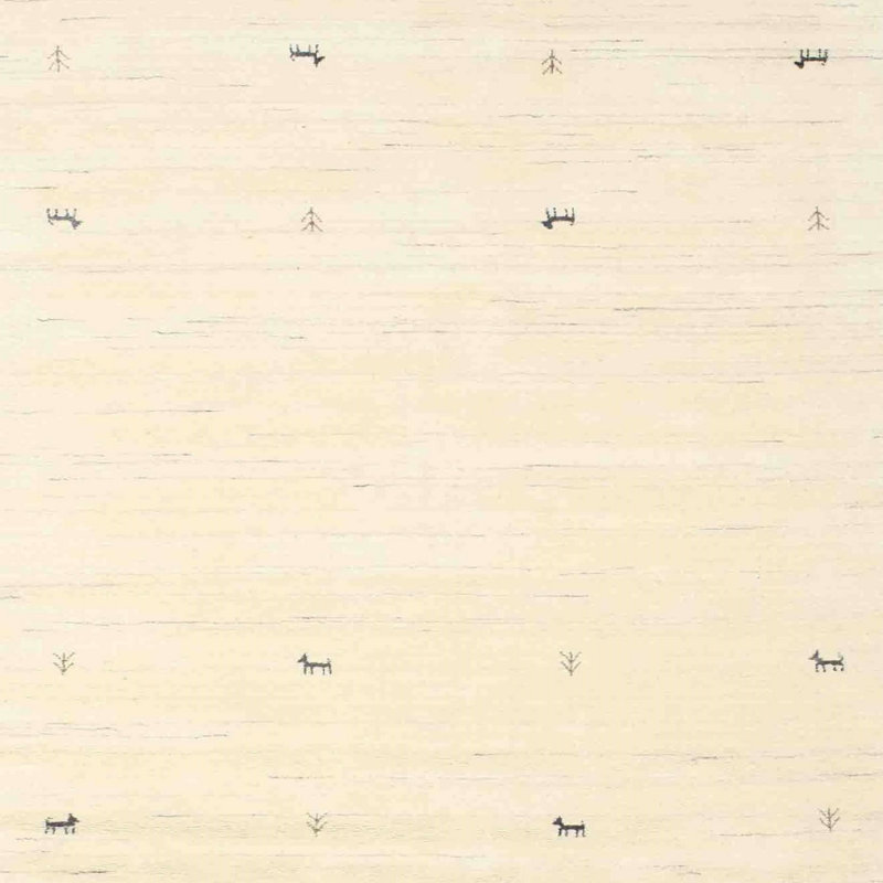 Tapis crème Lovella, Carré 7 pi