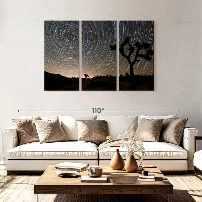 Harnek Star Trails à Joshua Tree, H 48 po x l 74 po