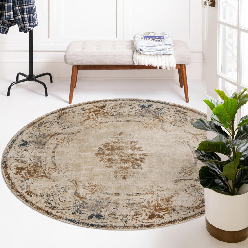 Arlindo Oriental Indoor Rug, Round 5'3"
