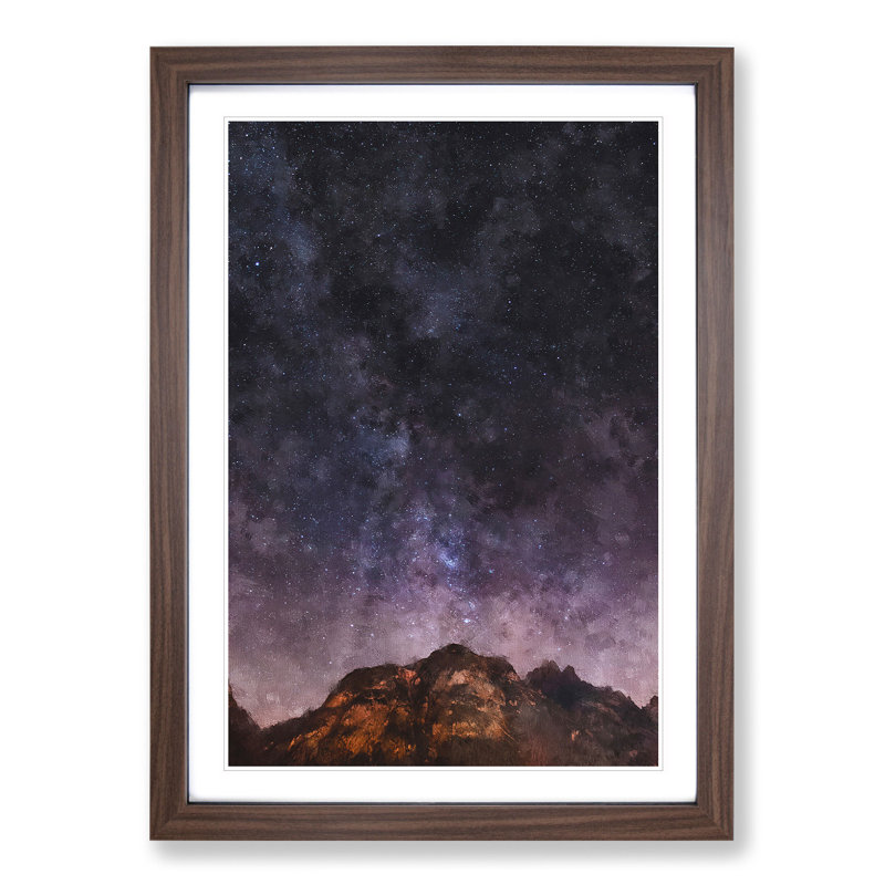 Mountain in Sappada Italy - Framed Print, Walnut Framed, 48cm H x 36cm W x 2cm D
