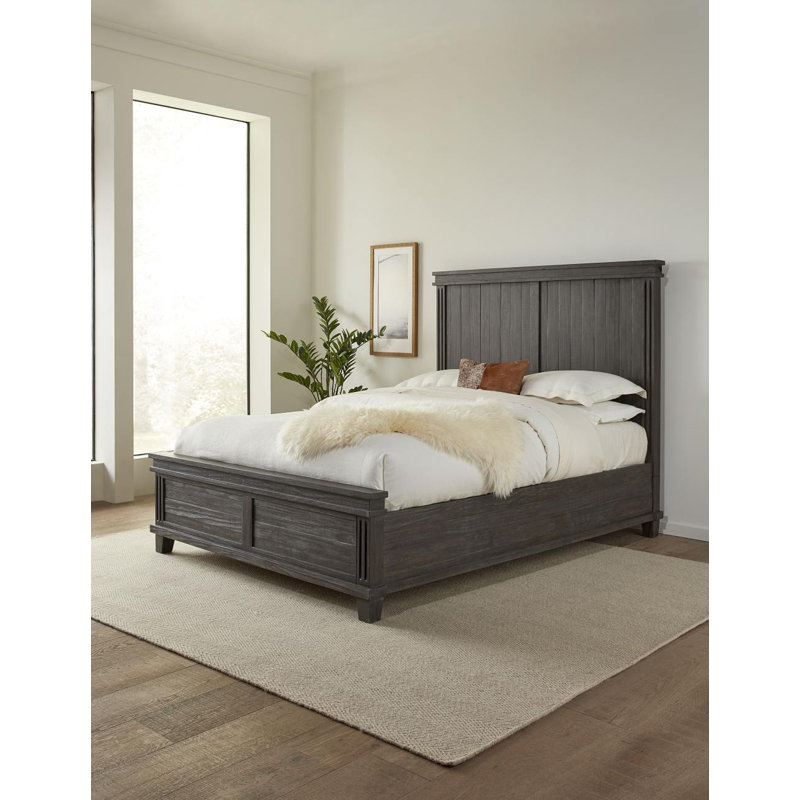 Loys Solid Wood Platform Bed, Full/Double