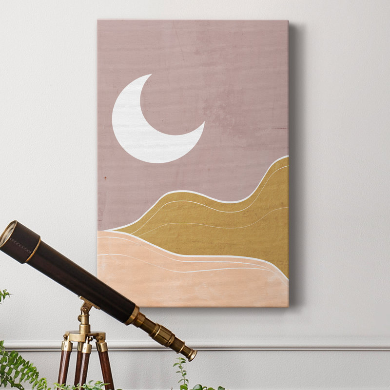 Sedona Moon - peinture sur toile tendue, H 48 po x l 32 po x P 1 po