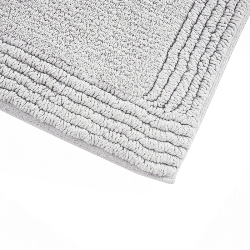 100% Cotton Tufted 3000 GSM Reversible Bath Rug 24X72", Single - 72" L x 24" W, Light Gray