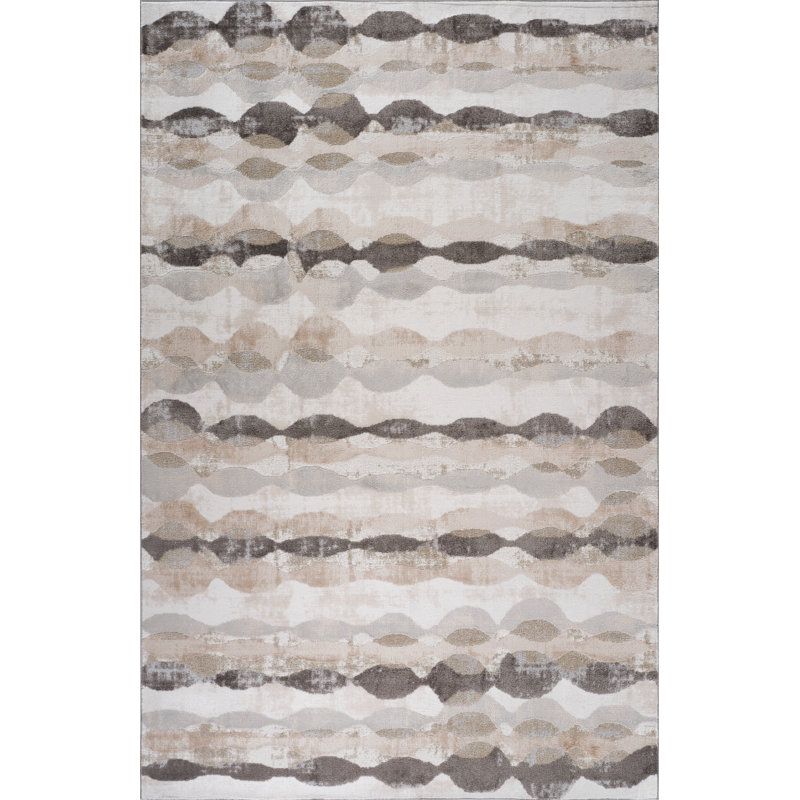 Tapis rectangulaire Kennily avec envers antidérapant, Rectangle 6 pi 3 po x 9 pi 6 po