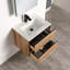 Meuble-lavabo flottant 24 po avec lavabo - armoire murale tout en bois avec tiroirs à fermeture en douceur, conception à dossier ouvert et plateau en céramique durable-448412595-448412592