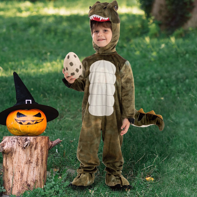 Déguisement de dinosaure d'Halloween pour enfants S, S