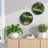 Natural Cedar Wood & Preserved Moss Wall Art - Handcrafted Round Décor