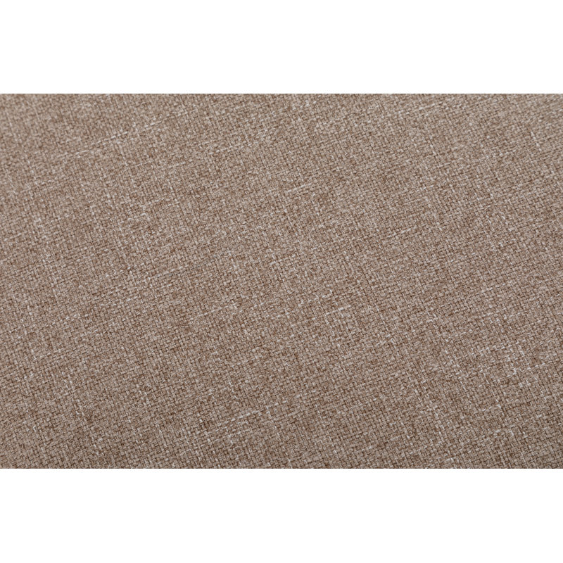 Degnan Upholstered Ottoman, Light Brown Polyester