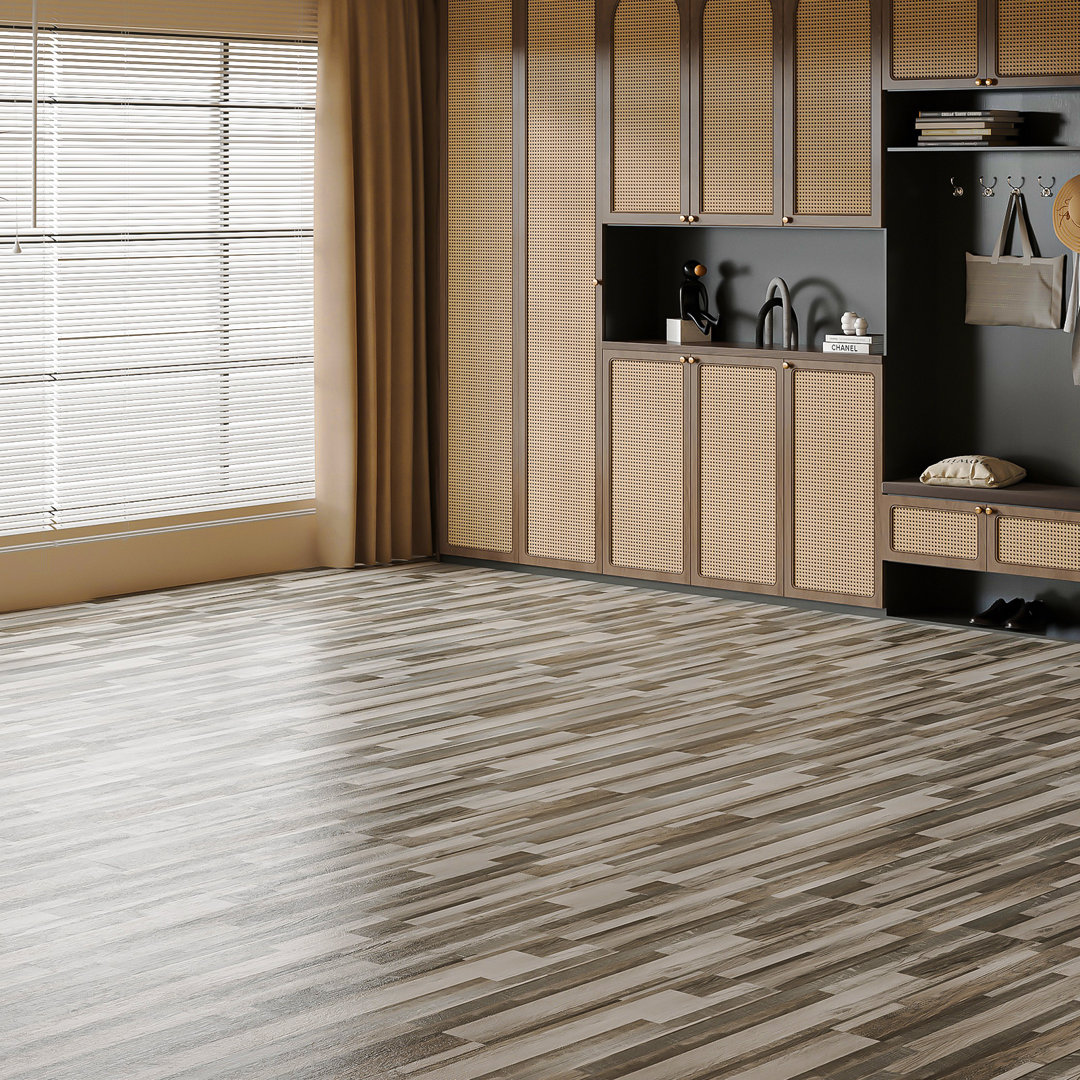 6'' W X 36'' L Peel and Stick Luxury Vinyl Floor Plank,Rigid Core Vinyl Flooring Wood Look (Set of 36) Art3d 