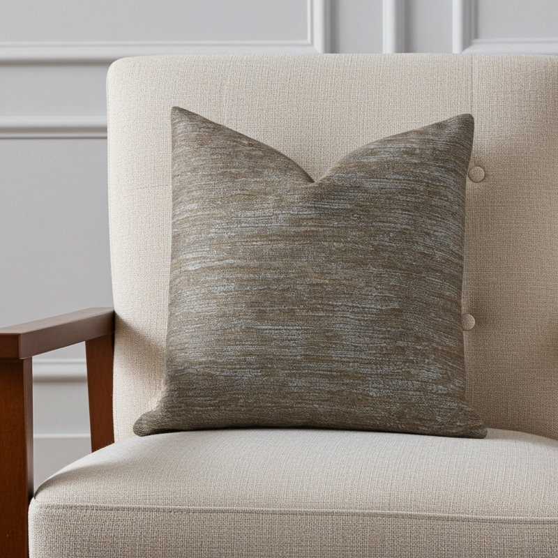 Monroe Bisque Novelty Pillow Cover & Insert, Gray, 22" H x 22" W