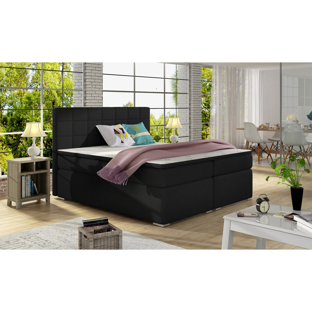 Boxspringbett Dougan mit Topper und Bettkasten