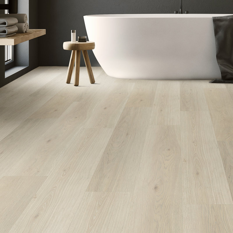 Planche de vinyle de luxe 9 po x 60 po x 8 mm EverGen, Divine Prosecco