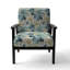 Fauteuil d'appoint rembourré White Flower Elegance