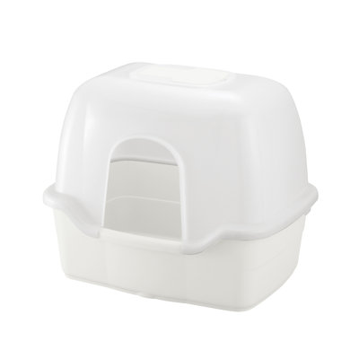 Plastic Enclosed Litter Box with Scoop