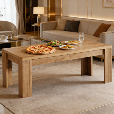 Table de salle à manger généreuse, table de cuisine, bureau à domicile (table seulement)