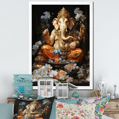 «Dairyn Hinduisim Art Ganeshas Blessing I», reproduction