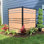 H 4 pi x l 4,3 pi (2 panneaux) No Dig Enclo Vienna Cedar couleur écran d'intimité, panneau de clôture d'intimité en vinyle WoodTek, mur d'intimité pour poubelles et clôture de climatiseur, écran d'intimité de patio, EC18017
