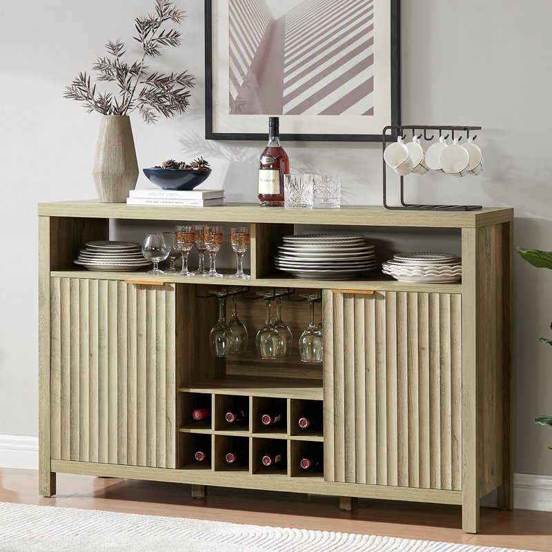 Armoire de bar l 51 po Nicolee, Chêne sablé