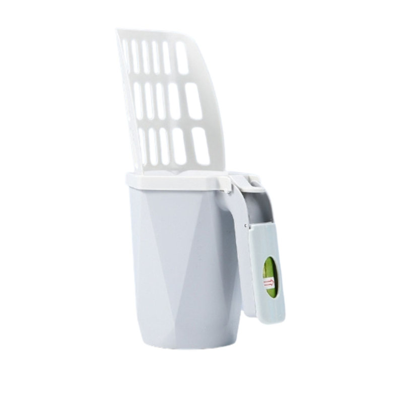 Cat Litter Scoop Portable Giveaway 15 Refill Bags, Gray