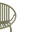 Ensemble de salle à manger d'extérieur moderne 7 pièces avec chaise empilable, vert-628186123-628186125