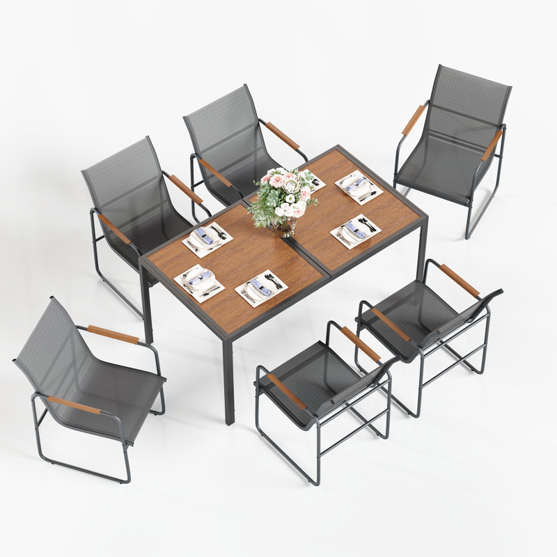 7 Pieces Patio Dining Set