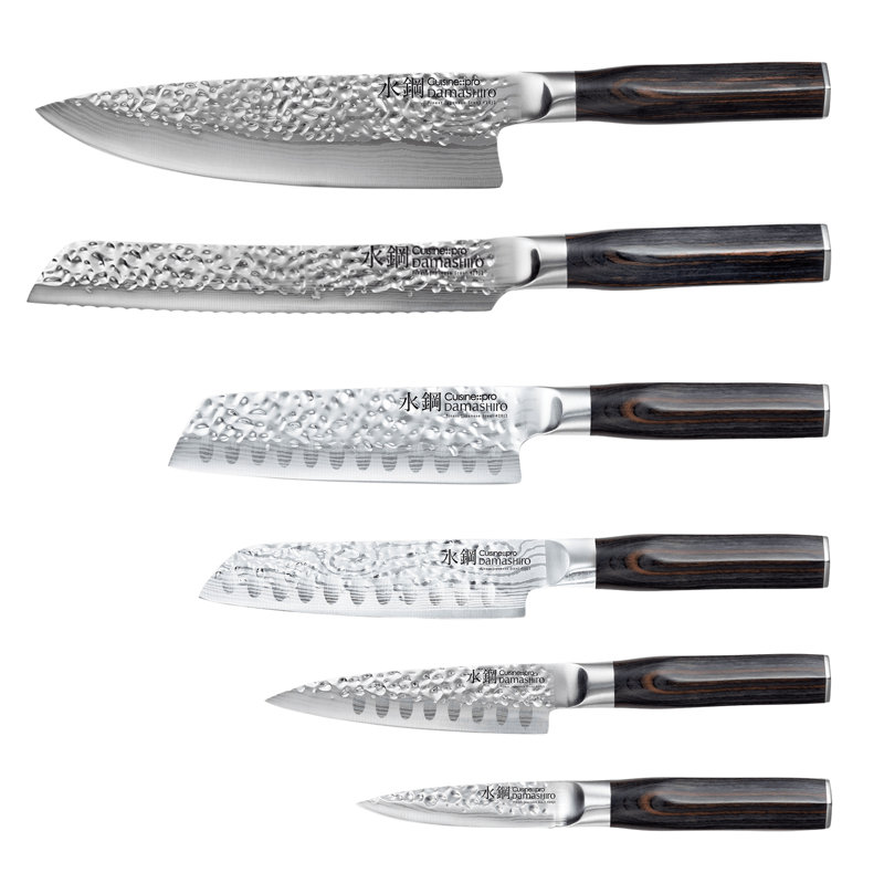 Cuisine::pro® Damashiro EMPEROR®  Mokuzai Knife Block 7 Piece
