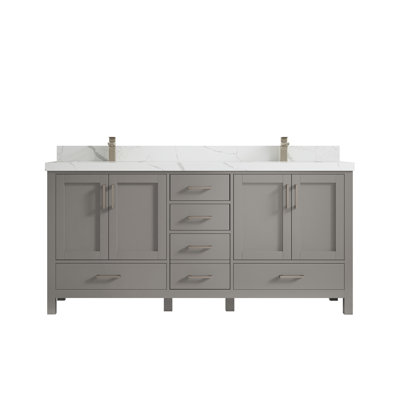 Ensemble de meuble-lavabo double 72 po Malibu