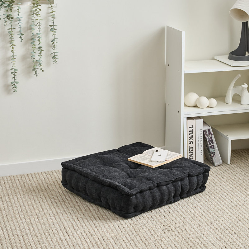 Rainha® - Coussin classique capitonné, Noir