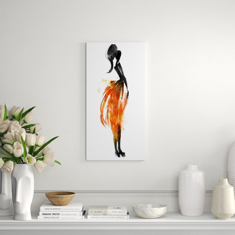 A La Mode II Painting by Emma Brooks, Knife Gel, 60" H x 30" W