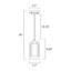 Luminaire suspendu 1 lumière Rosetto-1168143518