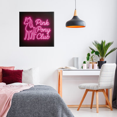 Pink Pony Club Neon Canvas, design by Grotto Studios