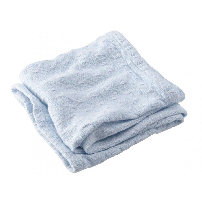 Coastal Cotton Throw Blanket, Blue