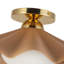 Furrow 16-in Red Semi-Flush Mount-1169661777-1169661783