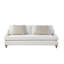 Haley Upholstered Sofa with Pillows, White