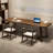 Walnut Rectangular Solid Wood desk-109518910