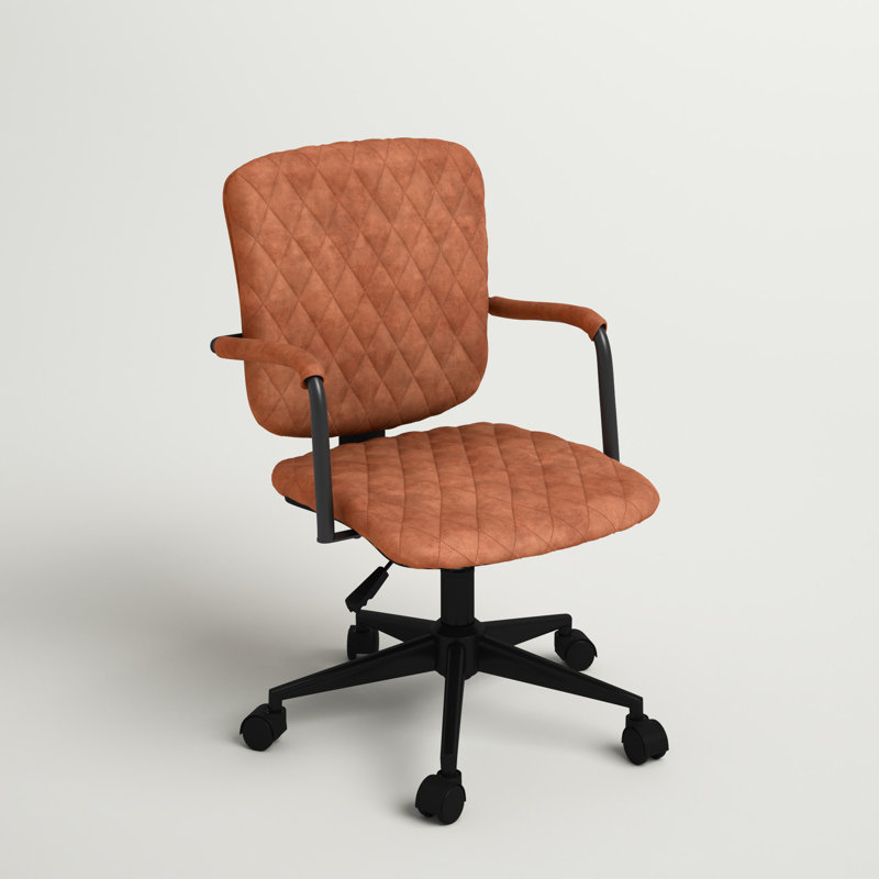 Chaise de travail pivotante réglable Hadley, Brun