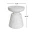 Table d'appoint d'extérieur en travertin Ponti, blanc