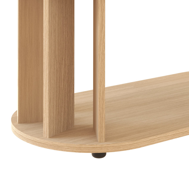 Devasya Four Leg Coffee Table with Storage, Light Oak