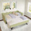 Lit de jour confortable avec couchette, port USB et adorable forme de vague-686900793