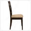 Ensemble de 2 chaises de salle à manger transitionnelles brun cappuccino